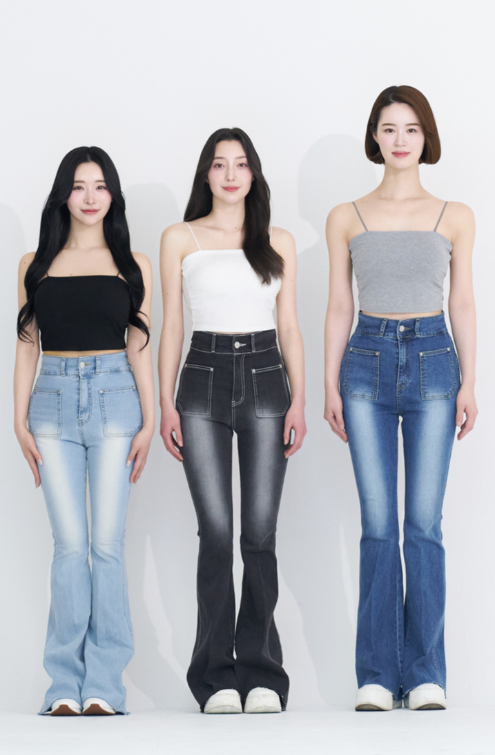 メイクミー フレアデニム